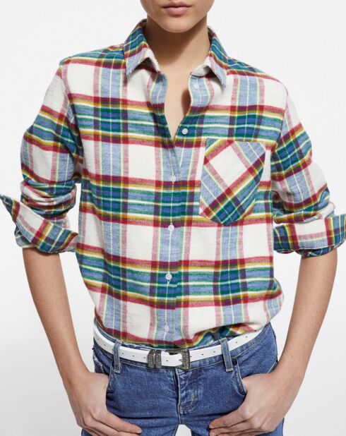 Chemise à Carreaux multicolore
