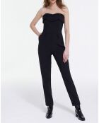Combinaison Bustier détail Plissés noire