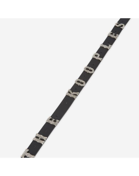 Ceinture en Cuir avec Rivets The Kooples noire
