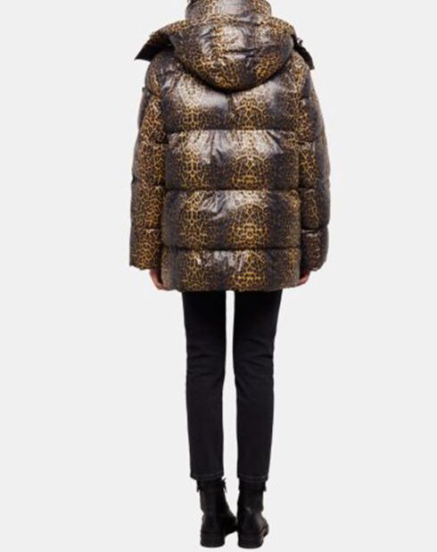 Doudoune Oversize léopard
