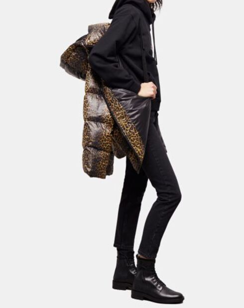 Doudoune Oversize léopard