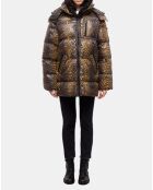 Doudoune Oversize léopard