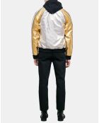 Blouson Bicolore argenté/doré