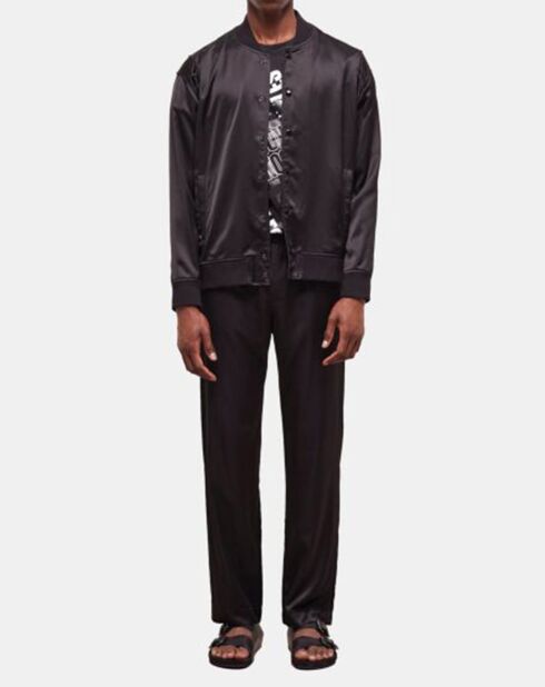 Blouson Zip et Poches côté noir