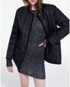 Veste en Fausse Fourrure Reversible noire
