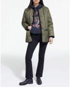 Veste en Fausse Fourrure réversible algue