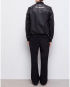 Teddy en Cuir avec Logo The Kooples noir