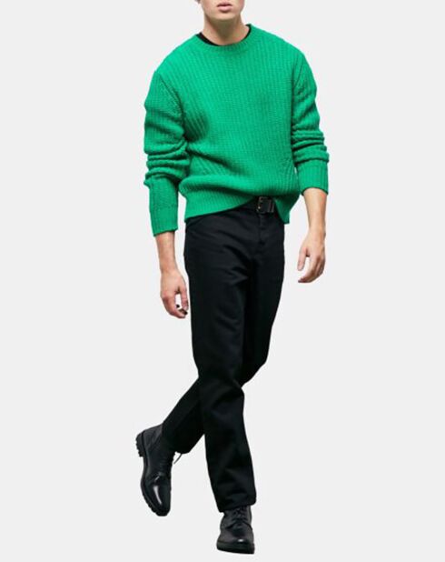 Pull en Laine mélangée manches longues vert