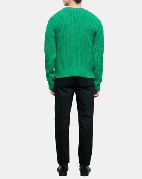 Pull en Laine mélangée manches longues vert