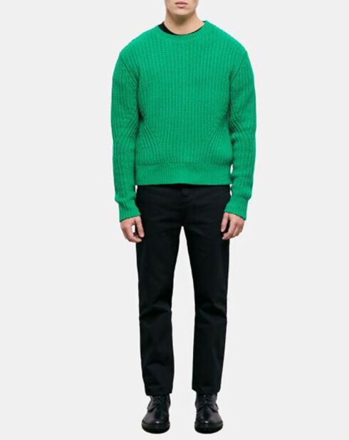 Pull en Laine mélangée manches longues vert