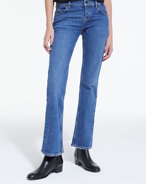 Jean Bootcut Bleu Delavé bleu denim