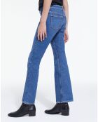 Jean Bootcut Bleu Delavé bleu denim