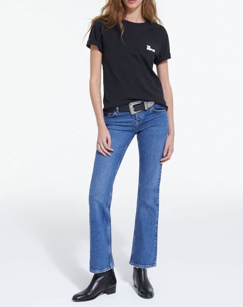 Jean Bootcut Bleu Delavé bleu denim