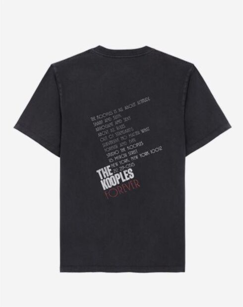 T-Shirt Mc Tiger noir délavé