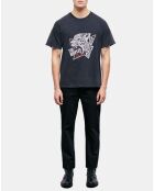 T-Shirt Mc Tiger noir délavé
