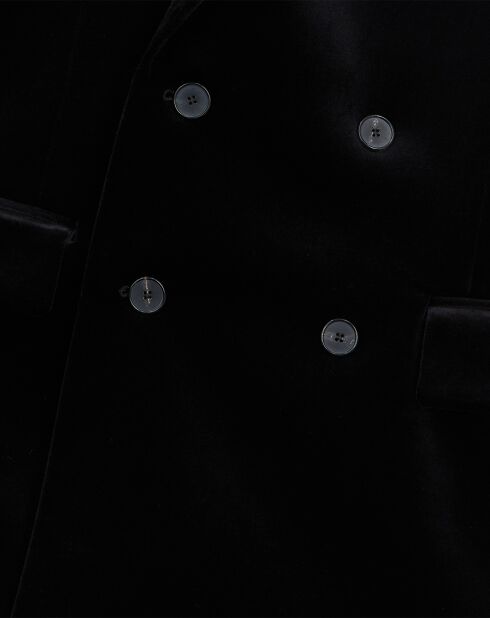 Veste en Velours Croisée noire