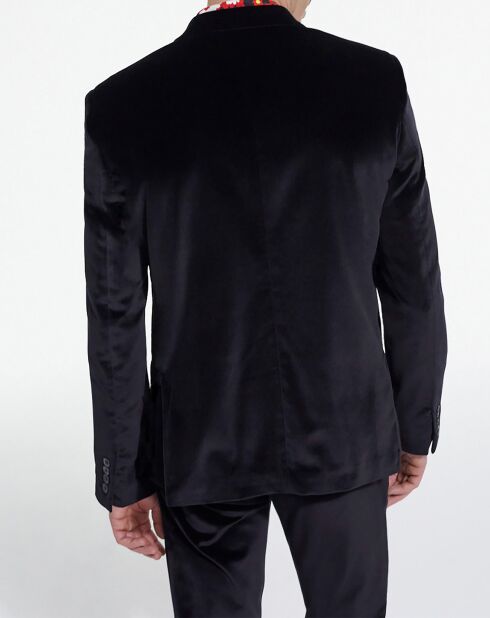 Veste en Velours Croisée noire