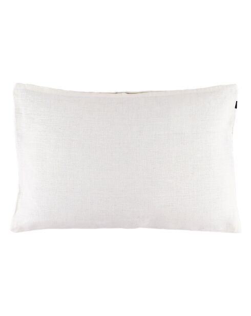 Housse de coussin 100% Lin Goa blanc/noir - 40x60 cm