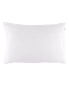 Housse de coussin 100% Lin Malaga blanc/noir - 40x60 cm