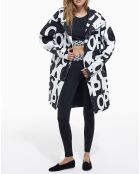 Parka Mixte et Waterproof noir/blanc