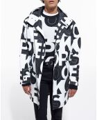 Parka Mixte et Waterproof noir/blanc