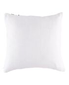 Housse de coussin 100% Lin Malaga blanc/noir - 45x45 cm