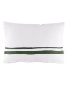 Housse de coussin 100% Lin Malaga blanc/pigeon - 40x60 cm