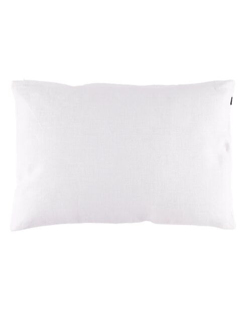 Housse de coussin 100% Lin Malaga blanc/pigeon - 40x60 cm