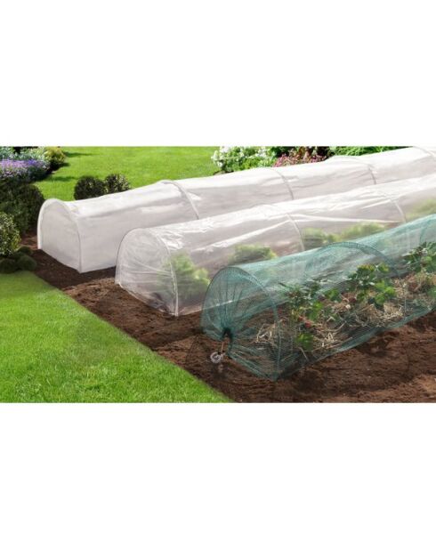 3 Tunnels pour potager transparents - 4 mètres