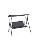 Balancelle de jardin textilene grise - 170x120x154?cm
