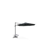 Parasol 360° rond avec housse gris - 300x300x255 cm