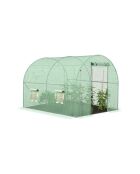 Serre tunnel de jardin gamme maraîchère bâche renforcée verte - 300x200x200 cm