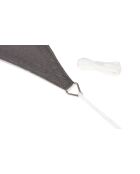 Voile d'ombrage rectangulaire gris - 4x3 m