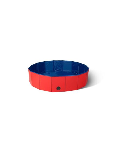 Piscine pour Chien 80 cm bleu/rouge