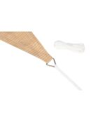 Voile d'ombrage rectangulaire beige  - 4x6 m
