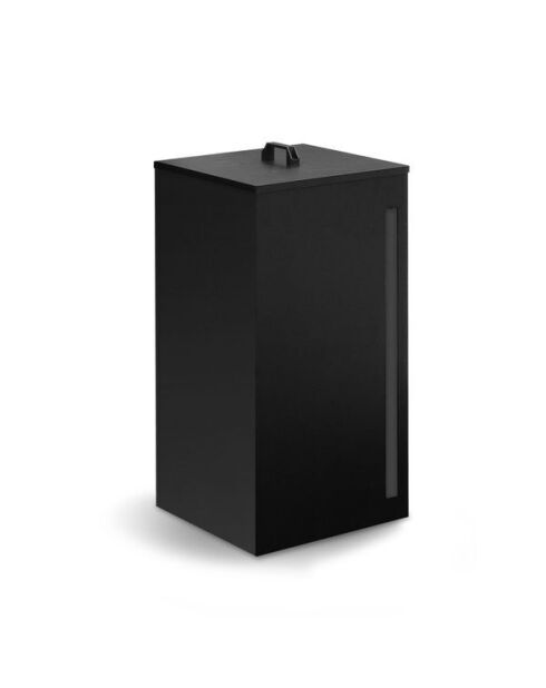 Réservoir à granules et pellets 70L noir - 36x36x76 cm