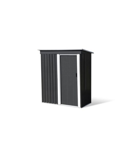 Abri de jardin Lima gris/blanc - 80x162x181 cm