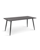 Table de jardin acier 180cm grise - 180x90x77 cm