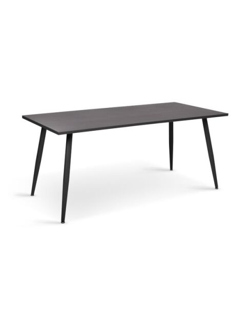 Table de jardin acier 180cm grise - 180x90x77 cm