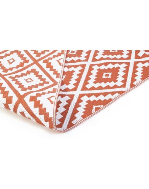 Tapis extérieur vahine terracotta - 270x370 cm