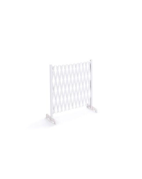 Barriere Extensible en plastique blanche - 35/220x87 cm
