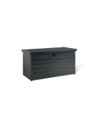 Coffre de jardin metal 350L gris - 120x61x63 cm