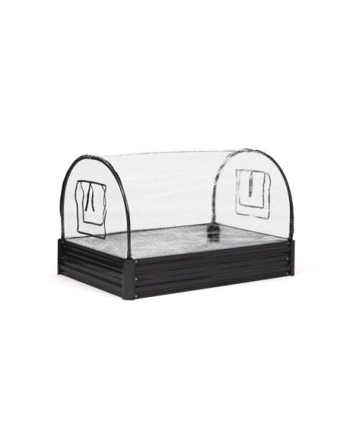 Serra da orto in metallo grigio antracite - 115x80x60 cm