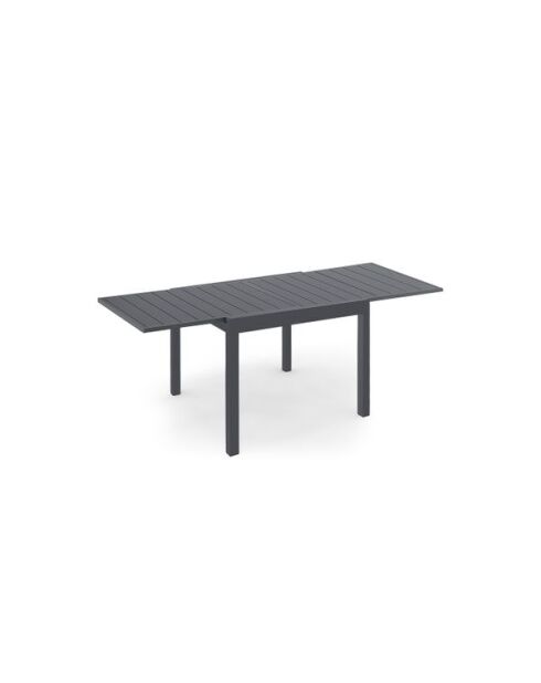 Table extensible Saint-Tropez Polywood grise - 90/180x90x73 cm