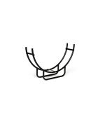 Porte-buche acier arche noir - 48x38.5x42 cm