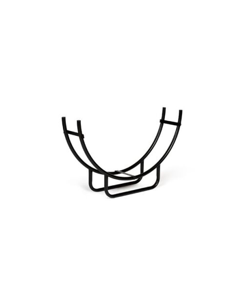 Porte-buche acier arche noir - 48x38.5x42 cm