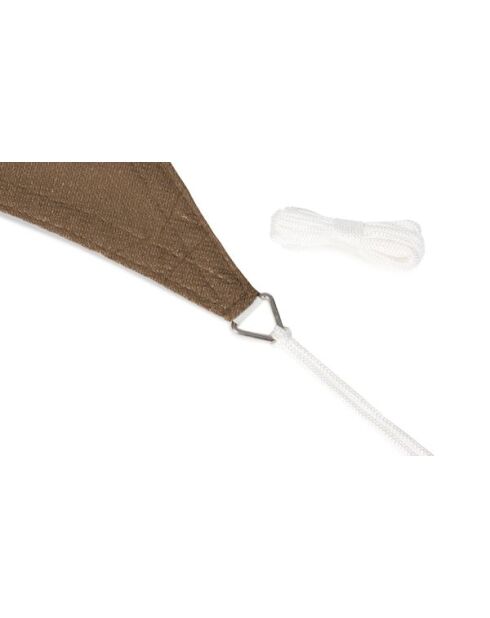 Voile d'ombrage rectangulaire taupe  - 4x6 m