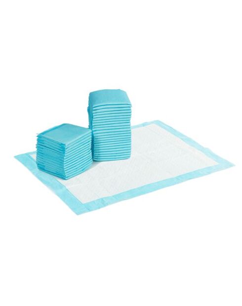 100 Tapis Educateurs pour Chiens bleu/blanc