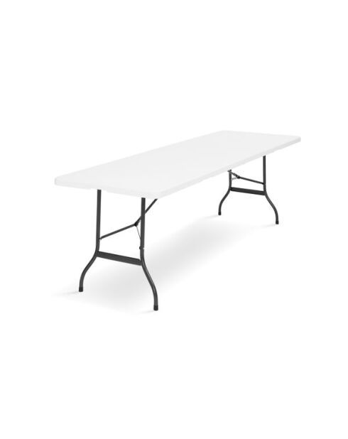 Table pliante blanche - L.180 cm