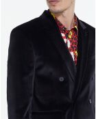 Veste en Velours Croisée noire